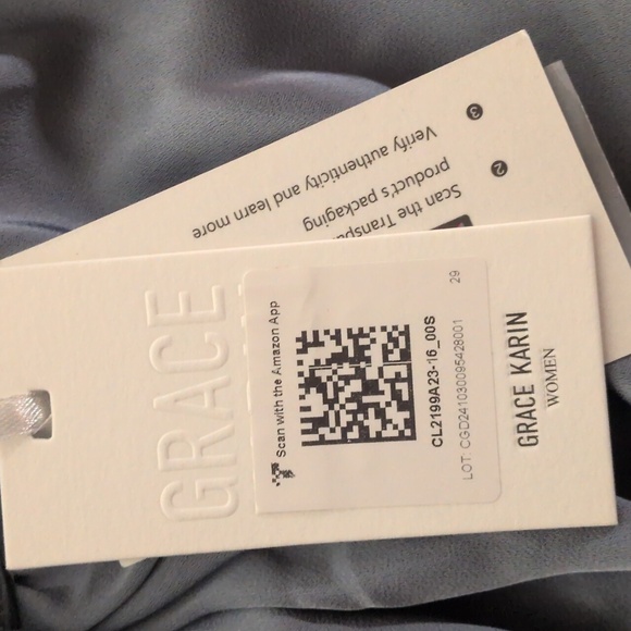 GRACE KARIN Women's Casual Long Sleeve Bowknot Silky Blouse, Size Small, NWT - Picture 4 of 6